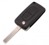 Carcasa cheie Topautochei&reg; pentru Peugeot 207 307 308 407 807/fara suport de baterie, Fara Brand
