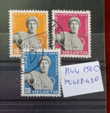 TS21 - Timbre serie Elvetia 1944 Mi428 430