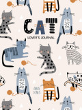Cat Lover&#039;s Blank Journal: A Cute Journal of Cat Whiskers and Diary Notebook Pages