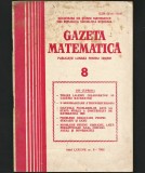 Cumpara ieftin GAZETA MATEMATICĂ - REVISTA - ANUL LXXXVII, NR. 8 - AUGUST, 1982