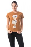 Cumpara ieftin K297-8 Tricou cu maneca scurta si model colorat