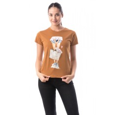 K297-8 Tricou cu maneca scurta si model colorat