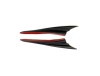 Aripioare Ornamente Tuning Bara Fata Model Carbon, 2 Bucati, 31.5cm x 5cm, ALM