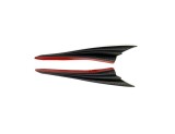 Aripioare Ornamente Tuning Bara Fata Model Carbon, 2 Bucati, 31.5cm x 5cm, ALM