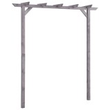 Pergola de gradina, gri, 200x40x205 cm, lemn de pin tratat