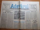 ziarul adevarul 2 iunie 1990 - foto sos .mihai bravu,renasterea academiei romane