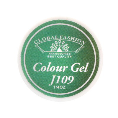 Gel color unghii, vopsea de arta, seria Distinguished Green, Global Fashion, 5gr, J109 foto
