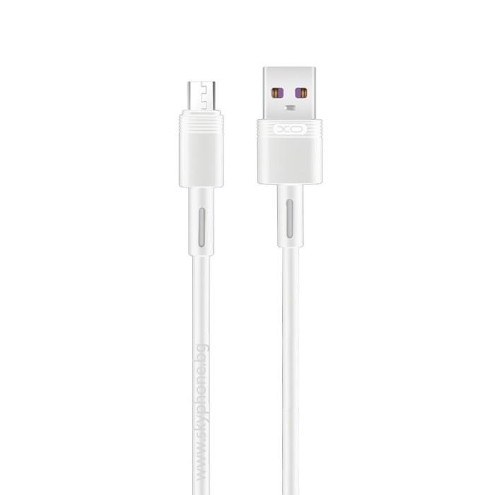 XO cablu USB-A la Micro USB, 1m, 5A, alb (model NB-Q166)