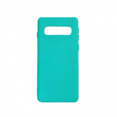 Husa silicon soft-touch compatibila cu Samsung Galaxy S10 Plus, Turquoise Mint