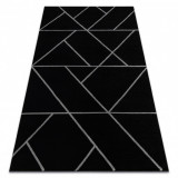 Exclusiv EMERALD covor 7543 glamour, stilat, geometric negru / argint , 240x330 cm