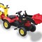 Tractor Benson rosu cu pedale, remorca si si cupa, Lean 5232