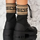 Ghete Dama Imblanite Negre din Piele Ecologica Paityn2