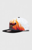 Mitchell&amp;Ness șapcă de baseball din bumbac ATLANTA HAWKS culoarea alb, modelator