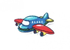 Petic Textil Avion, 6 cm x 3.3 cm foto