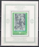 Bulgaria 1975 - Grafică de Albrecht Durer,Colita, MNH