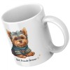 Cana Best Friends Forever, Ceramica, 350ml, Lucioasa, Termosensibila, Colorata, Alba