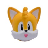 Jucarie Squish Sonic &amp; Tails (Miles Prower) 6cm - Antistres, Figurine Colectie, Cadou Copii 3+