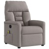 VidaXL Fotoliu de masaj rabatabil, gri taupe, material textil 4015559
