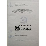 Jean Livescu - Limba germana I (ed. II) (Editia: 1966)