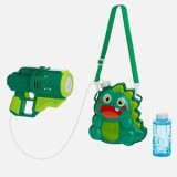 Mitralieră pentru baloane de săpun, cu rucsac dinozaur, verde, CMCLASS
