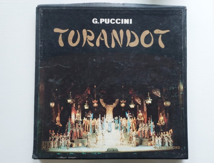 OPERA TURANDOT DE PUCCINI - BOX SET de 3 discuri vinil + libret, stare excelenta