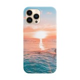 Husa compatibila cu Apple iPhone 14 Plus model Surfing at sunset, Silicon, TPU, Viceversa, Transparent, Carcasa