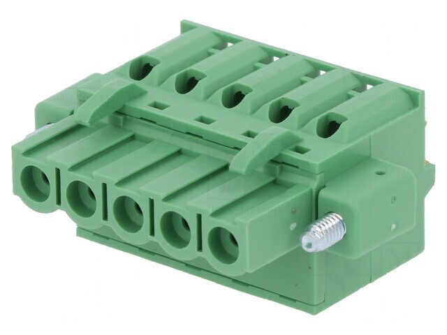 Regletă de Conexiuni Deconectabilă 5mm 5 Piste Drept Mufă