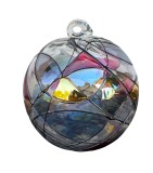 GLOB MARE VINTAGE DIN STICLA COLORATA