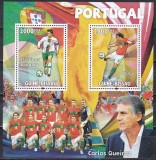 Guineea - Bissau 2007 - Fotbal - Echipa Portugaliei, Bloc, MNH, Nestampilat