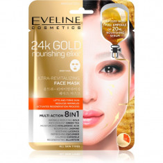 Eveline Cosmetics 24k Gold Nourishing Elixir masca pentru lifting 1 buc