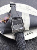 Ceas Hermes dama Negru Heure H Double Jeu watch 21x21mm OEM, Quartz