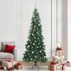 VidaXL Pom de Crăciun Artificial pentru Colț Verde 240 cm PVC și Metal 3397291