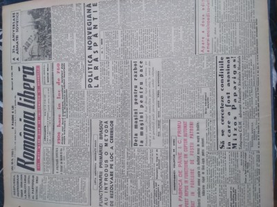 ZIARUL ROMANIA LIBERA 23 FEBRUARIE 1949 foto