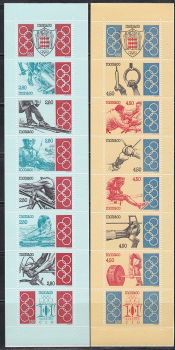 Monaco 1993 - A 110-a sesiune a C.I.O., Monaco, 2 Carnete, MNH