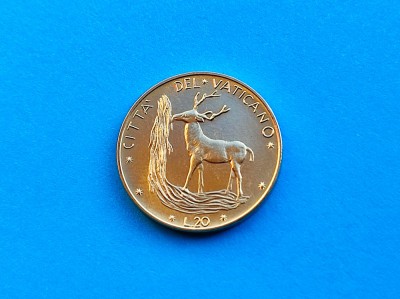 20 Lire 1974 Vatican-UNC-RAR foto
