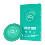 Prezervative Love Match Aromatizzato, cu arome de ciocolata, capsuni si banana, 6 buc.