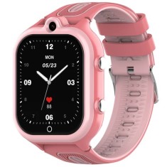 Ceas smartwatch copii, Valdus DF91, Nano SIM 4G, functie telefon, apel video, GPS+LBS, buton SOS, memorie 8GB, roz