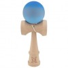 Kendama X Originala, Kendama Profesionala din Lemn, Rubber Grip, 18 cm, Albastru/Gri/Bleu