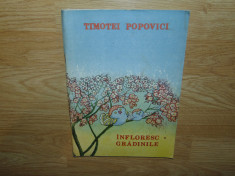 INFLORESC GRADINILE-TIMOTEI POPOVICI -CARTE ILUSTRATA DE CANTECE SI CORURI foto