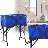 Cadă de toaletaj veterinară pliabilă și portabilă pentru c&acirc;ini și alte animale