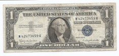 Statele Unite (SUA) 1 Dolar 1957 B - (Silver Certificat - Serie-42473459) P-419 foto