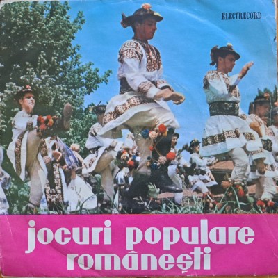 Disc Vinil Orchestra De Muzică Populară A Radioteleviziunii - Jocuri Populare Din Transilvania (7&amp;quot;, Mono, Whi)Electrecord-EPC 910 foto