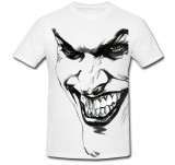 Tricou &quot; Joker drawing black and white &quot;
