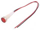 Lampă LED Control Roșie 110V 10mm Plastic