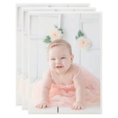 vidaXL Rame foto colaj pentru perete/masă 3 buc. argintiu 18x24 cm MDF 332163