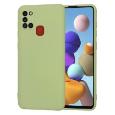 Husa silicon Samsung Galaxy A21s Techsuit SoftFlex, verde foto