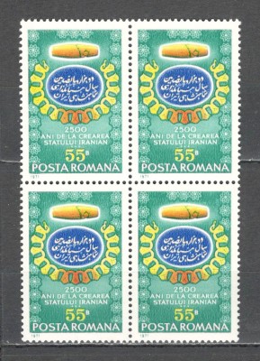 Romania.1971 2500 ani Persia bloc 4 ZR.436 foto