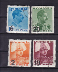 ROMANIA 1937 LP 122 CAROL II INALTAREA IN GRAD VOIEVOD MIHAI STAMPILAT foto