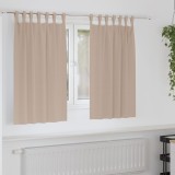vidaXL Perdele cu perdele 2 pcs Gri taupe Poliester