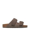 Birkenstock slapi de piele Uji femei, culoarea verde, 1029259